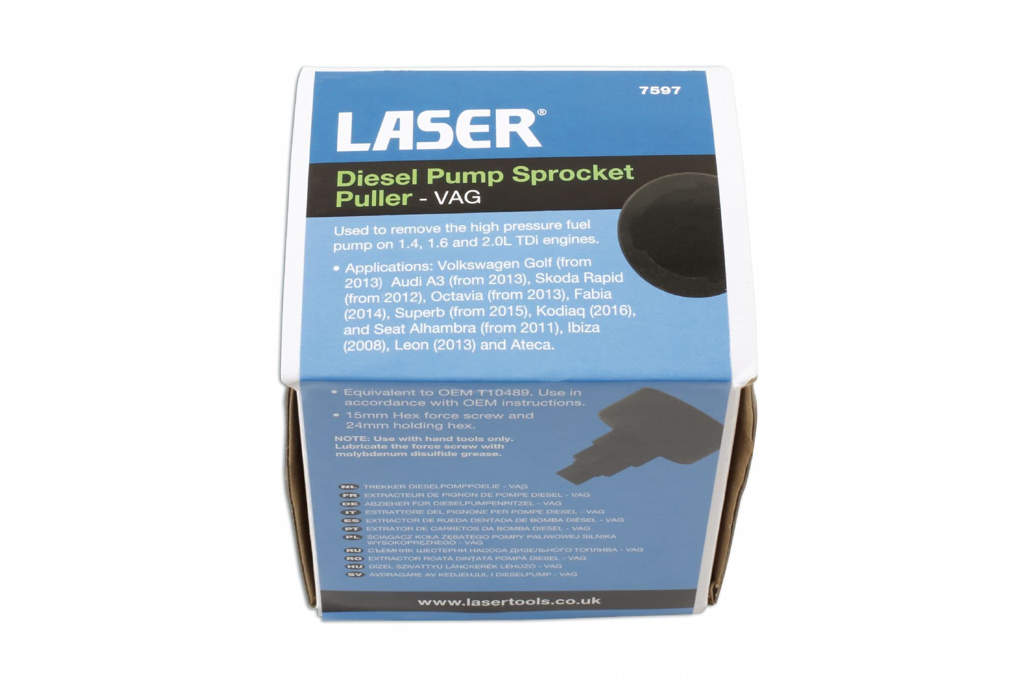 Laser 7597 Diesel Pump Sprocket Puller - VAG