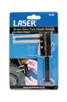 Laser 7635 Brake Disc/Tyre Depth Gauge