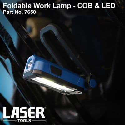 Laser 7650 Foldable Work Lamp COB & LED