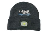 Laser 7677 Laser Tools Racing Beanie Hat With Rechargeable Front & Rear Lights