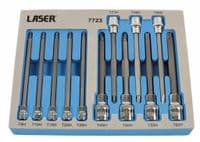 Laser 7723 12 Piece Long 135mm Tamperproof Torx Set