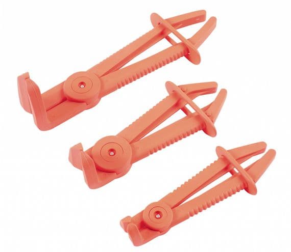 Laser 7740 3 Piece Flexible Hose Clamp Set With Angled Jaws