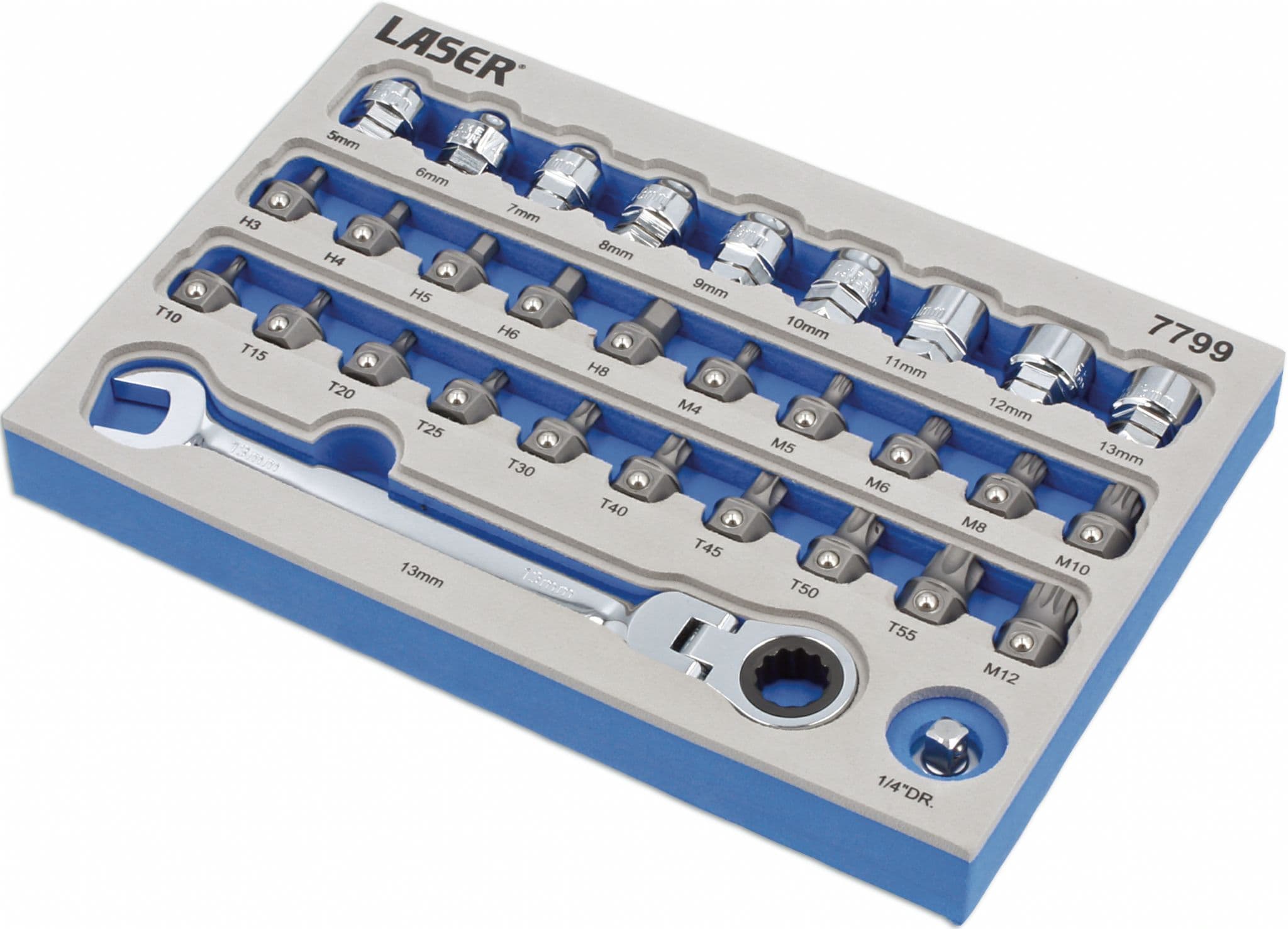 Niedriges Profil Bit & Alldrive Go Durch Steckschlüssel-satz 31pc