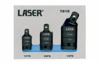 Laser 7815 3 Piece Impact Wobble Universal Joint Set