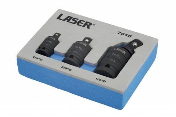 Laser 7815 3 Piece Impact Wobble Universal Joint Set
