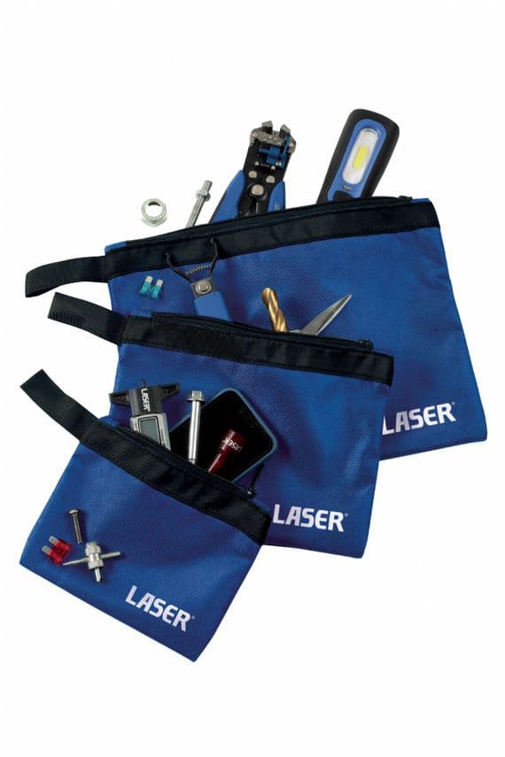 Laser 7837 3 Piece Storage Tool Pouch Pack
