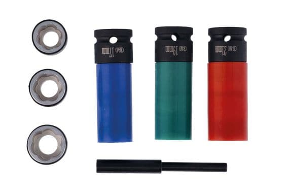 Laser 7920 7 Piece Wheel Nut Socket And Bolt Extractor Set