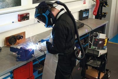 Laser 7927 Auto Darkening Welding Helmet with Respirator