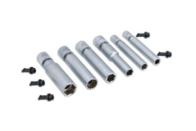 Laser 8066 Swivel Spark & Glow Plug Socket Set 6pc
