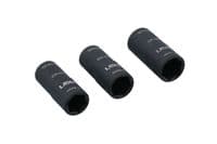 Laser 8214 3 Piece Double Ended Damaged Wheel Nut Socket Set