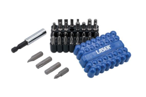 Laser 8316 33 Piece Power Bits Set, includes JIS