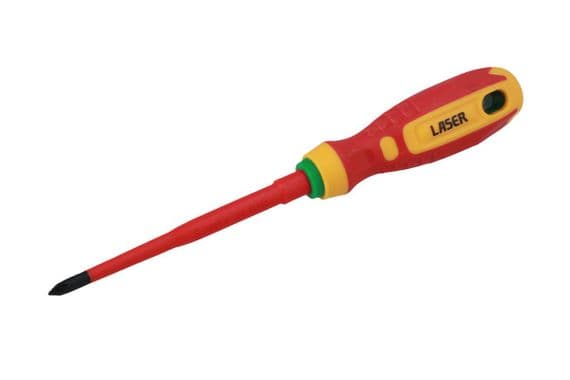 Laser 8447 VDE Insulated Screwdriver Ph1 x 100mm