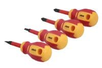 Laser 8491 Slim Stubby Insulated Screwdriver Set 4pc