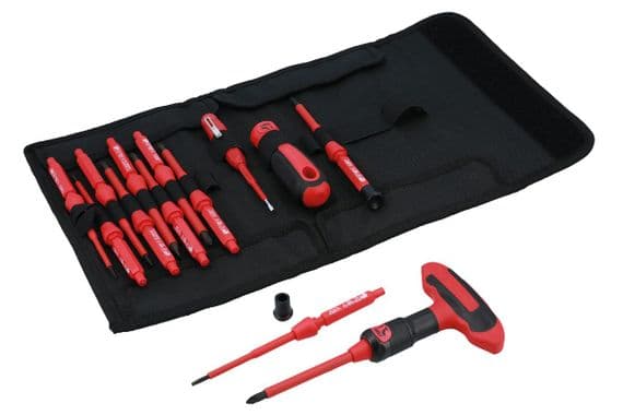 Laser Tools 8527 Insulated Interchangeable Screwdriver Set 16pc