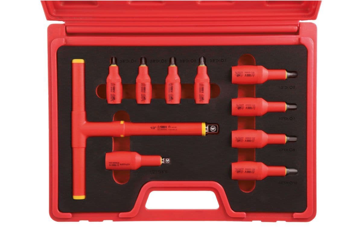 Laser Tools 8561 Insulated Socket Hex Bit Set 10 Piece 3/8