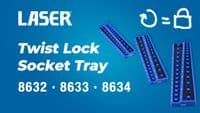 Laser Tools 8634 Twist Lock Socket Tray 1/2