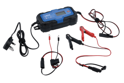 Laser Tools 8699 Intelligent Battery Charger 4A For Use On 6V &12V Batteries
