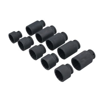 Laser Tools 8700 Bi-Hex Impact Hub Nut Socket Set 1/2