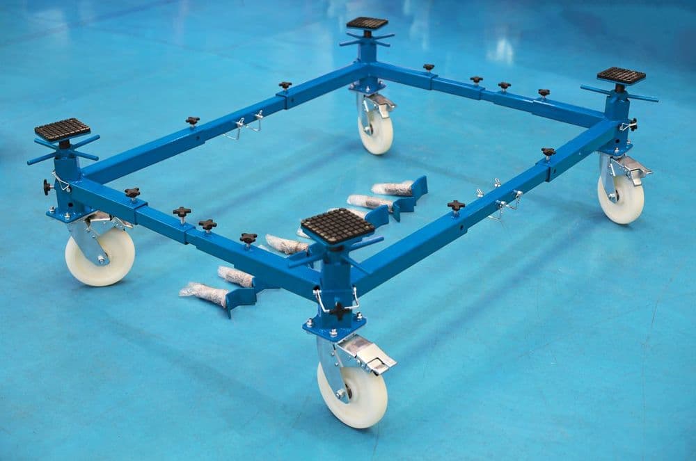 Laser Tools 8893 4 Post 4 Wheel Vehicle Shell Dolly - 900kg