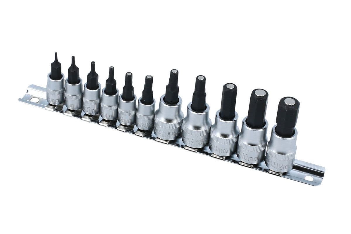 Laser Tools 8924 Short Hex Socket Bit Set 1/4