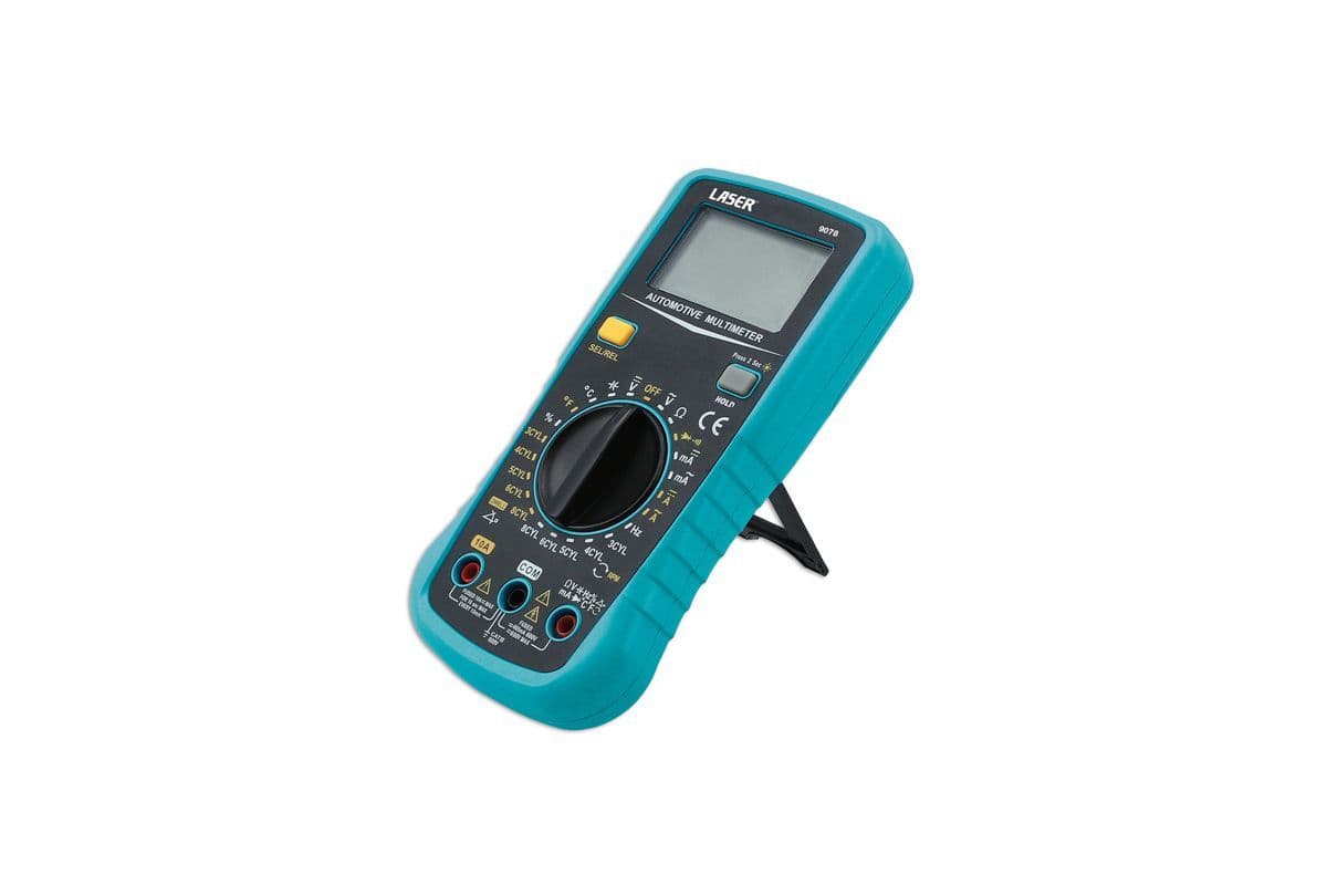 Laser Tools 9078 Automotive Multimeter CAT III 600V AC DC Test Leads ...