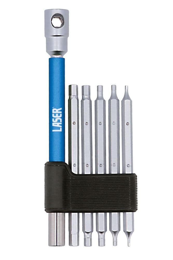 Laser Tools 9114 Interchangeable 3-Way T-Handle Spinner & Hex Bit 6 ...