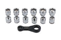 Laser Tools 9138 Ratchet Torque Adapter with Shallow Insert Sockets 13pc