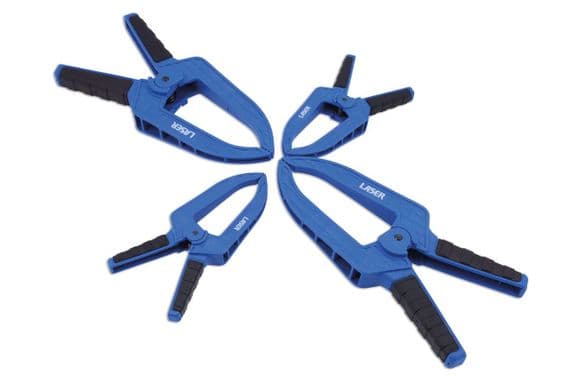 Laser Tools 9245 Composite Plastic Spring-Loaded Clamp Set - 4pc