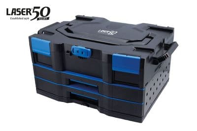 Laser Tools 9284 Premium Stackable 2 Drawer Storage System with Top Box