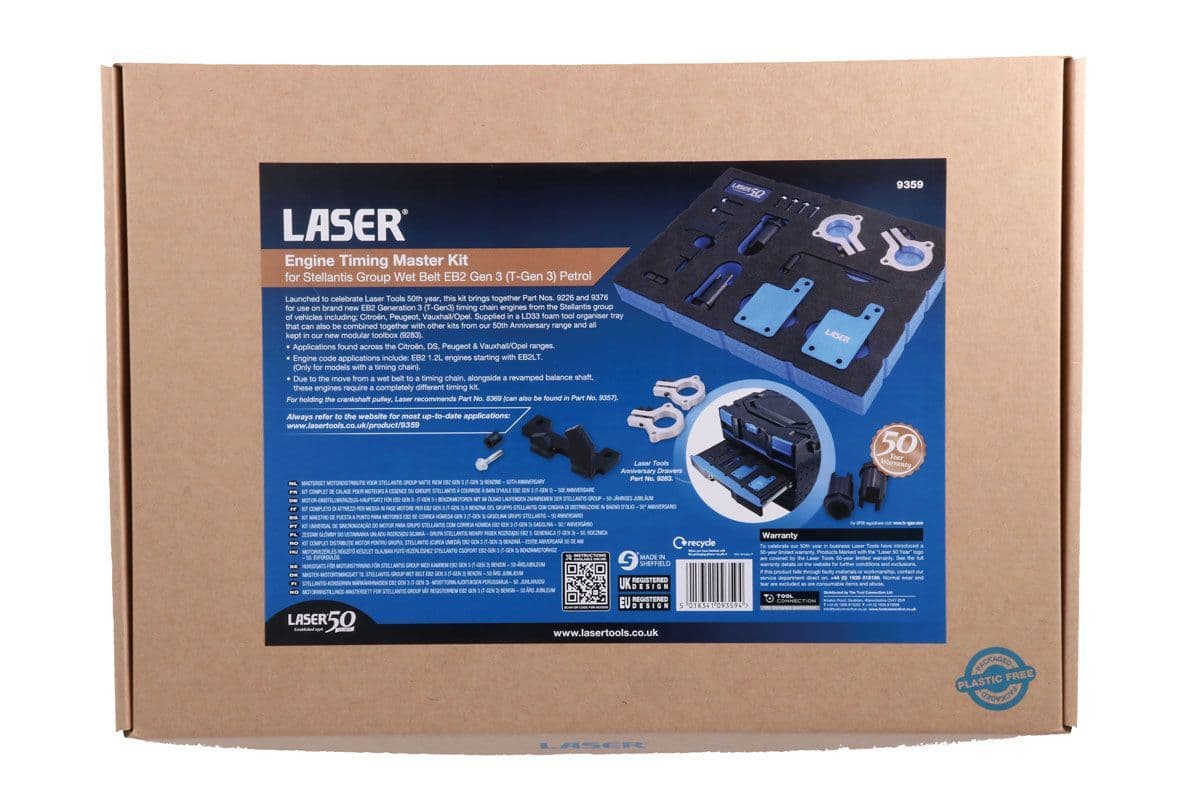 Laser Tools 9359 Engine Timing Master Kit for Stellantis Group Wet Belt ...