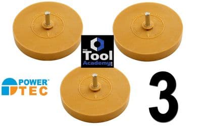 Power-Tec 91488X3 Stripe Off Disc with Shank Set Of 3