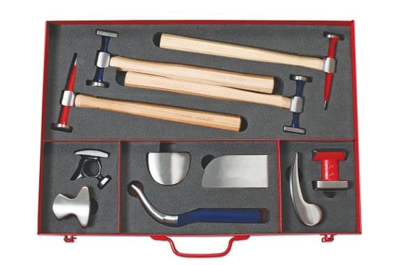 Power-Tec 91972 11 Piece Hammer and Dolly Set