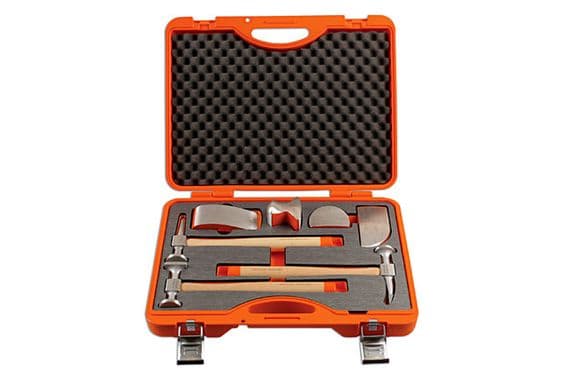 Power-Tec 92430 Aluminium Hammer And Dolly Set 7 Piece