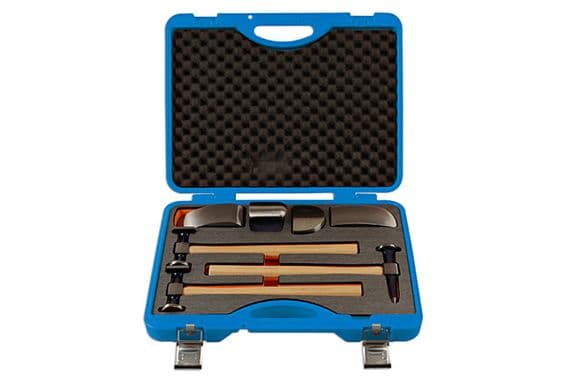Power-Tec 92437 7 Piece Body Hammer & Dolly Set