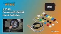 Power-Tec 92559 29 Piece Pneumatic Detail Polishing Tool Kit