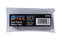 Power-Tec 92598 5 Piece 25mm Pull Plate Set
