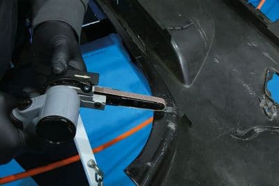 Power-Tec 92712 Air Powered Belt Sander Finger Style