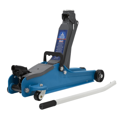 Sealey 1020LEB Trolley Jack 2tonne Low Entry Short Chassis - Blue