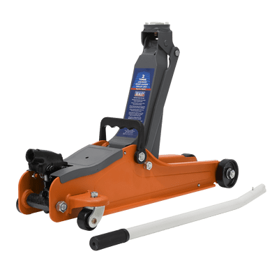 Sealey 1020LEO Trolley Jack 2tonne Low Entry Short Chassis - Orange