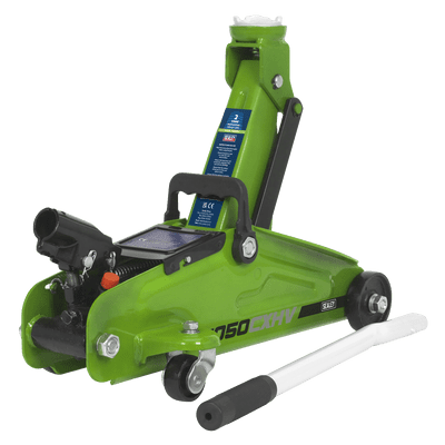 Sealey 1050CXHV Trolley Jack 2tonne Short Chassis - Hi-Vis