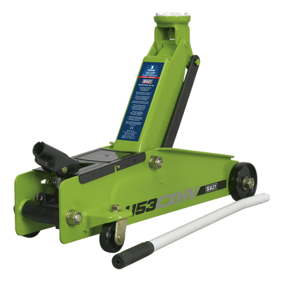 Sealey 1153CXHV Trolley Jack 3tonne Long Chassis Heavy-Duty Hi-Vis