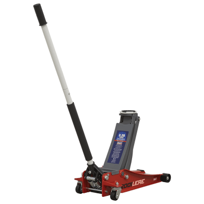 Sealey 2001LERE Trolley Jack 2.25tonne Low Entry Rocket Lift Red