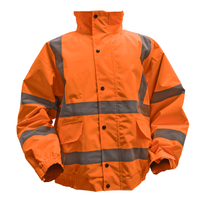 Sealey 802LO Hi-Vis Orange Jacket with Quilted Lining & Elasticated Waist - Large