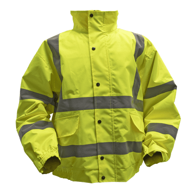 Sealey 802XL Hi-Vis Yellow Jacket with Quilted Lining & Elasticated Waist - X-Large