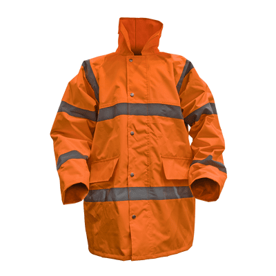 Sealey 806XLO Hi-Vis Orange Motorway Jacket with Quilted Lining - X-Large