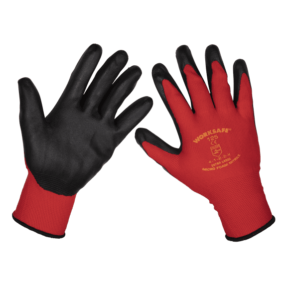 Sealey 9125XL/B120 Flexi Grip Nitrile Palm Gloves (X-Large) - Pack of 120 Pairs