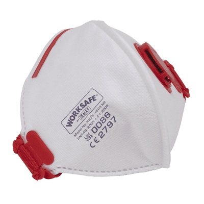 Sealey 9333/10 Valved Fold Flat Mask FFP3 - Pack of 10