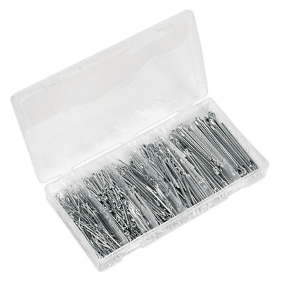 Sealey AB001SP Split Pin Assortment 555pc Small Sizes Imperial & Metric