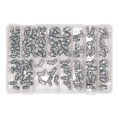 Sealey AB008GN Grease Nipple Assortment 115pc - Metric