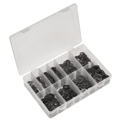 Sealey AB013ER E-Clip Retainer Assortment 800pc Imperial